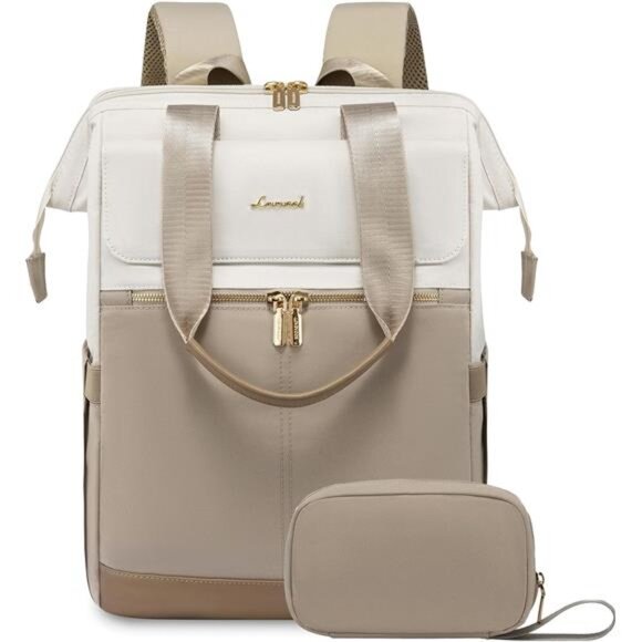 Laptop Backpack for Women, 15.6 Inch Work Laptop Bag with USB Port - Picture 1 of 7
